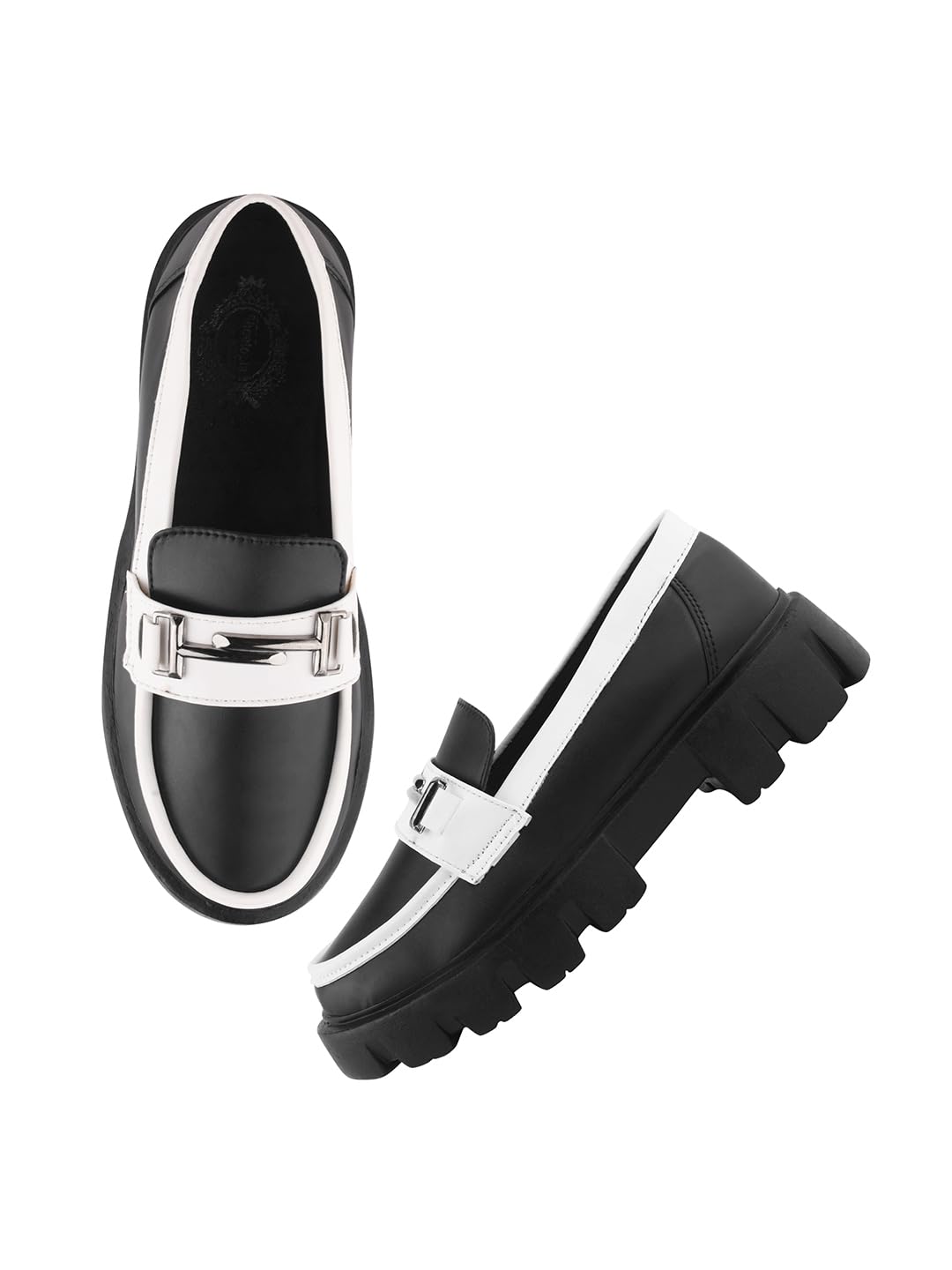 Shoetopia Front Buckle Detailed Black Loafers for Women & Girls-EU39 (B0D8QDX2XF) Amazon Price History, Amazon Price Tracker