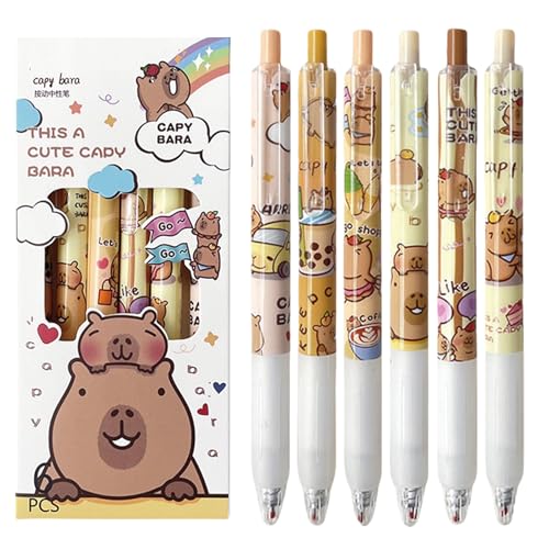 Pack 6 bolígrafos retráctiles con tinta negra 0.5 mm miniatura 1