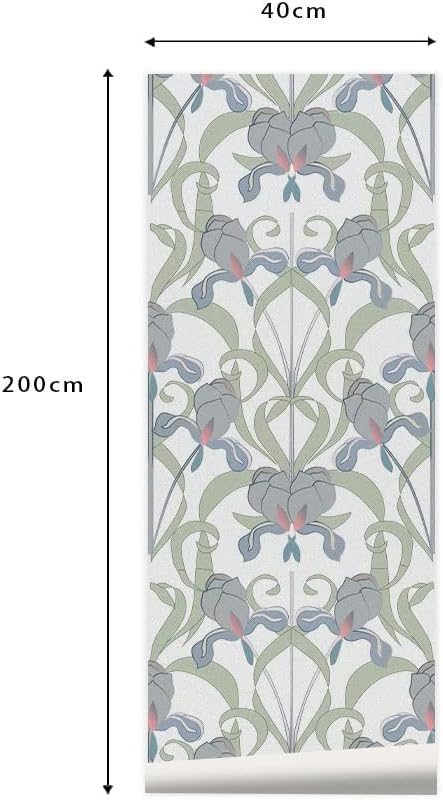 Window Film Window Stickers Retro Window Grille Glass Sticker Window Sticker Bathroom Decorative Film Office Partition Push Door Electrostatic Film Window Privacy Film Glass Sticker(40 * 200cm)
