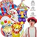 9PCS Carnival Foil Balloons Animal Carnival Theme Party Decorations Circus Balloon Bouquet for Birthday Party Decorations Circus Decorations Festival Party