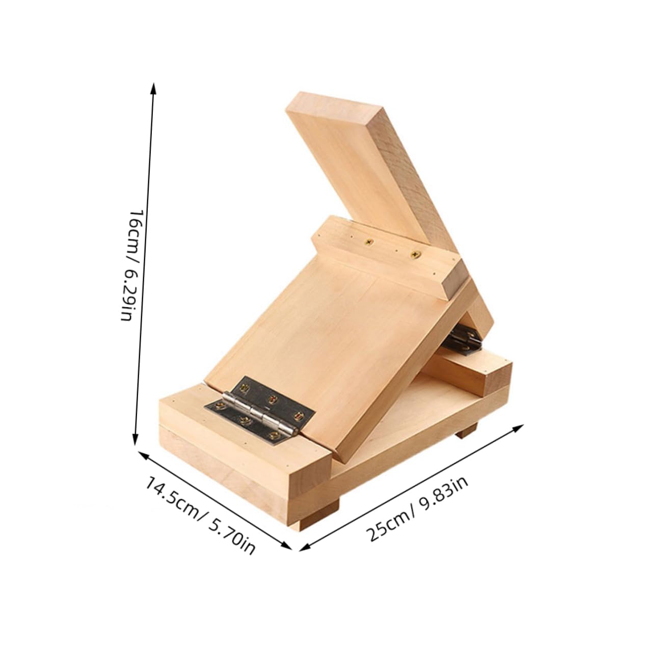 Ciieeo Ergonomic Dumpling Press Tool Wooden Dough Pressing Mold for Empanadas Biscuits