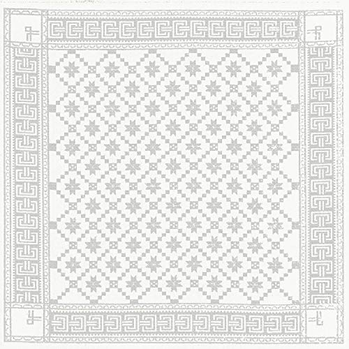 Ekelund - Tischdecke Åttebladrose 080 80x80 cm 55% Baumwolle 45% Leinen