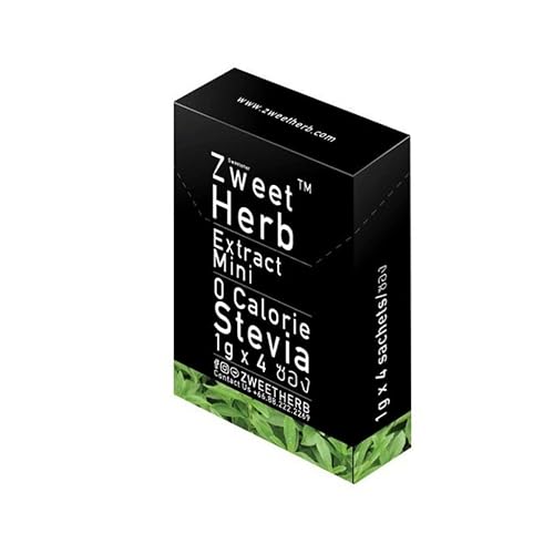 Zweet Herb, Extract Mini Stevia edulcorante, 0.14oz. Paquete de 6 piezas