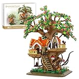 RAVAYO Tree Building Block Toy with LED Light, Mini Brick 1783pcs Building Set Gift for Adult Teen 14+