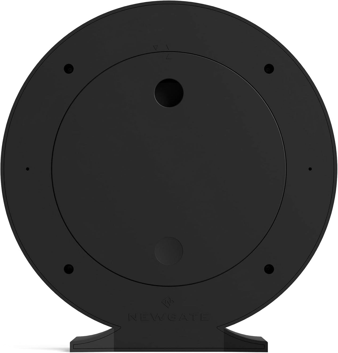 NEWGATE® Q Mantel Clock | Modern Classic Round Mantel Clock | Black | Contemporary Style for Mantel, Desk, Table, Shelf or Bedside