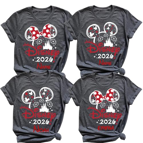 Image of Custom Family Trip Shirts 2026, Matching Vacation Tees, Fantasy Castle Theme Shirt, Group Travel Holiday Shirt