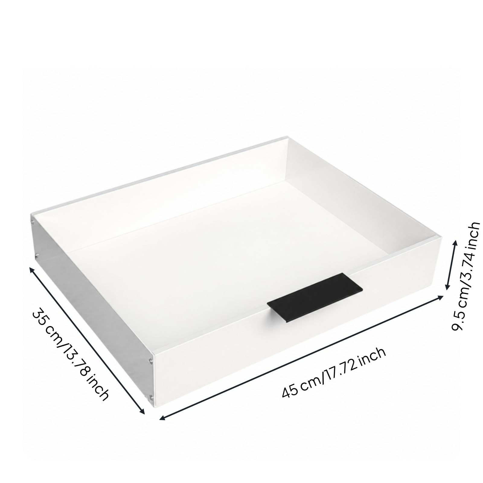 Scatole di Stoccaggio Sottoletto Pratico, Larghezza 14,2 Cm, Profondità 50 Altezza 5 Cm Con Ruote