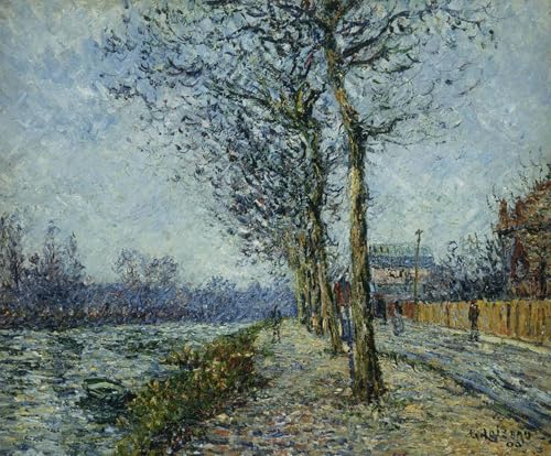 Tableau Gustave Loiseau The Oise at Pontoise poster salon chaleureux 60x90cm