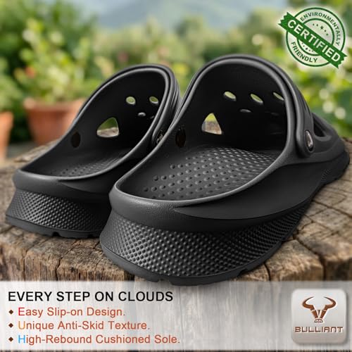 BULLIANT Unisex EVA Clog Mule – Black — view 3