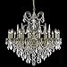 Elegant Lighting 9716D35FG/RC Athena Collection 16-Light Hanging Fixture with Swarovski Strass/Elements Crystals, Gold Finish
