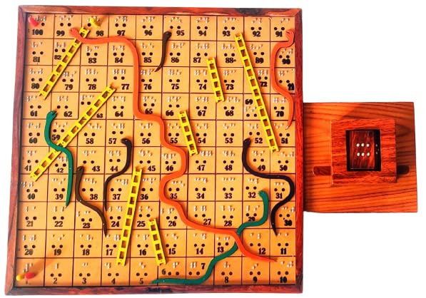 Snakes And Ladder Board Game In Braille For The Blind - 5 Years And Up (B0C1CH2PBX) Amazon Price History, Amazon Price Tracker
