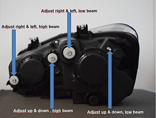 LED Angel Eyes Projector Headlights Black Pair For BMW 1 Series E81 E87 E82 E88