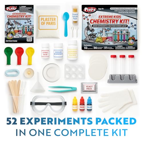 Image of Playz Extreme Chemistry Educational Science Kits for Kids Age 8-12
