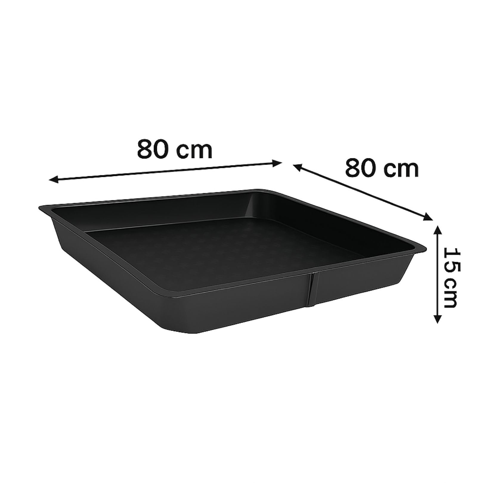 Kunststoff-Untertassen Für Blumentöpfe – Schwarz, 26,7 Cm, 12 Stück, Wasserdicht & Wiederverwendbar