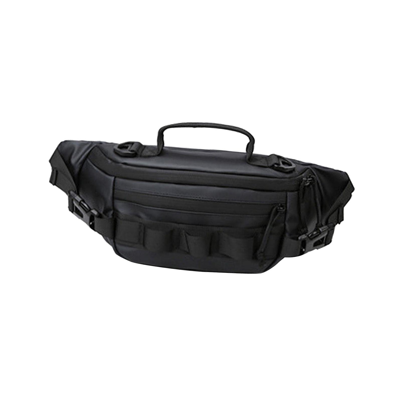 Running Waist Pack Portable Accs Lure Fishing Bag for Hiking Camping Cycling Black-image-34
