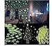 HYTGF Adesivo da Parete 100pcs Adesivi Stella Luminosa crescono in Adesivi murali Scuri per Bambini Camera da Letto Decorativa Decalcomanie di Arte Poster Fluorescente