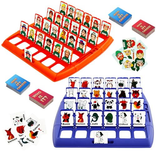 Quem é divertido jogo de mesa, jogo clássico de mesa, jogos para pais de família crianças, presente para crianças (versão em inglês)