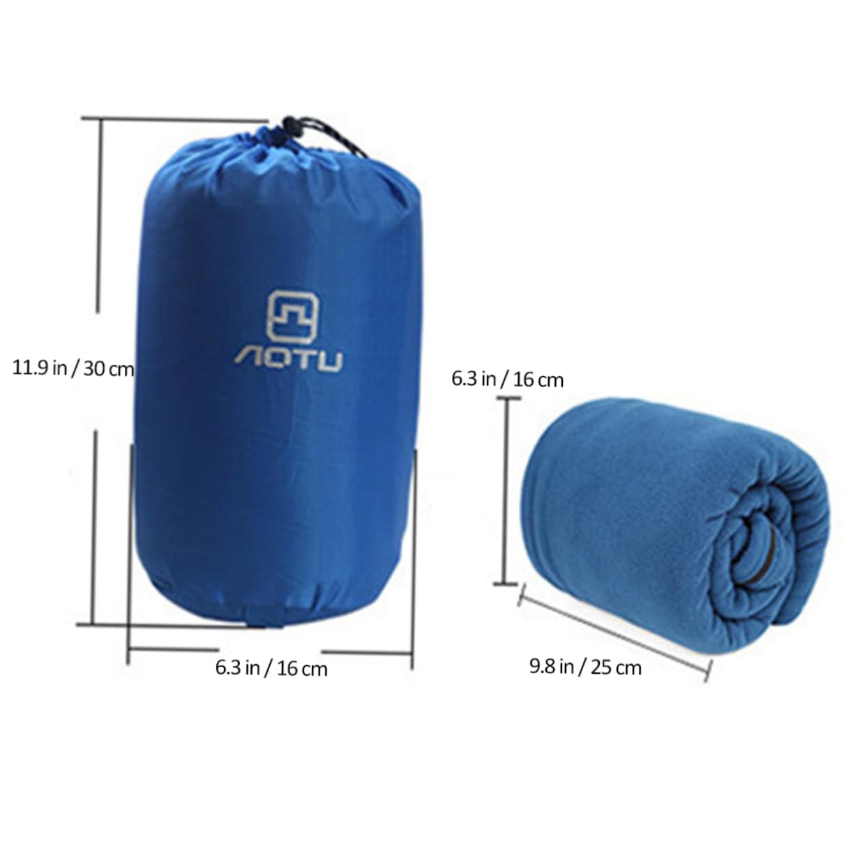 Mikikit Outdoor-Schlafsack packbeutel packtasche verpackungstüten auflagen sitzbank bedbag großer Schlafsack Campingvorräte Camp-Schlafsack Funktionstasche im Freien Reiseschlafsack Blue