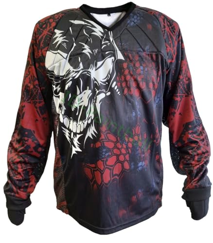 IDP Custom Jersey Angry Skull Rot Schwarz (L)
