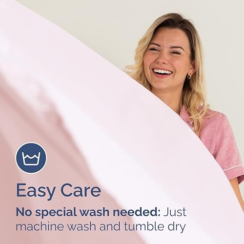 Miniatura 36 de King Fitted Bed Sheet - Bottom Single Fitted Sheet Only - Ultra-Soft Hotel Luxury Bedding w/ 8-16 Inch Deep Pockets - Breathable, Cooling & Wrinkle