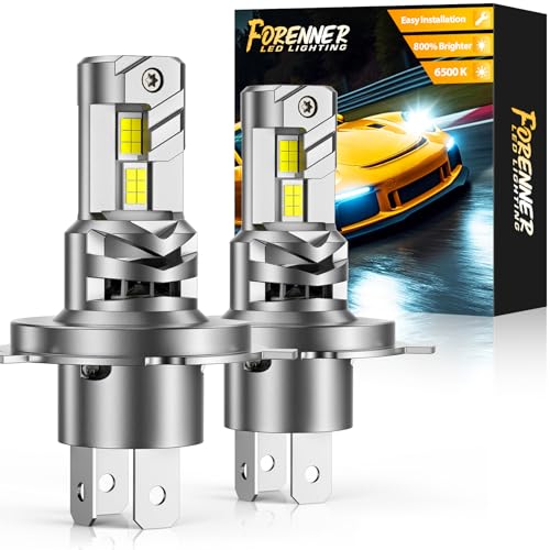 forenner H4 Light Bulb, 1:1 Size 30000LM Super...
