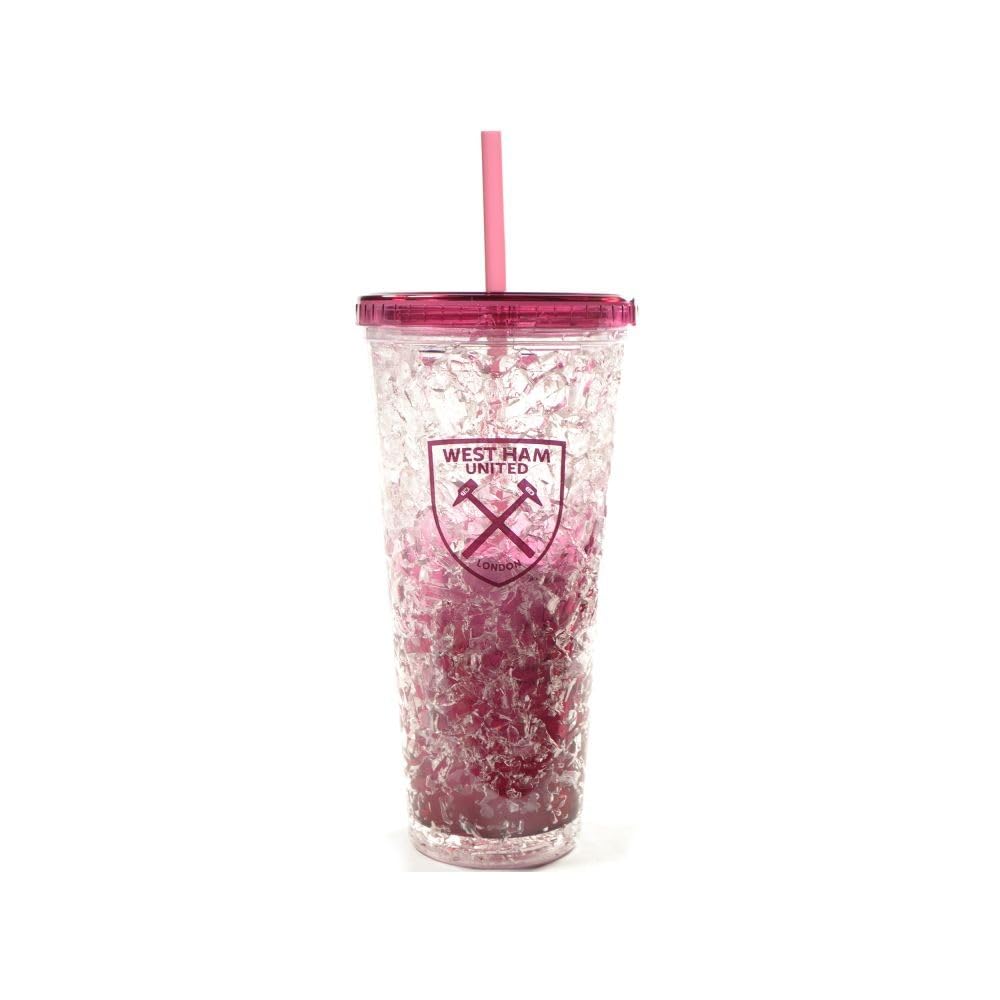 West Ham United FC Freezer Cup with Straw, Drinkware, Sports, Gift