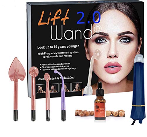 Lift Wand High Frequency Premium Anti Aging device, Eliminates Wrinkles, Skin Tightening, Acne