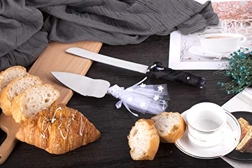 Bride And Groom Wedding Cake Knife And Server Set Serrated Knife Pie Server For Wedding Gift Valentine Day Gift #TOP4
