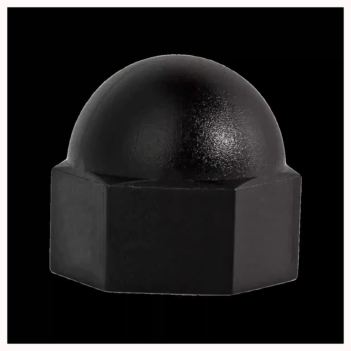 50pcs Black and White Plastic Nuts with Nylon Cover Hexagon Nuts M3 M4 M5 M6 M8 M10(White,M8)