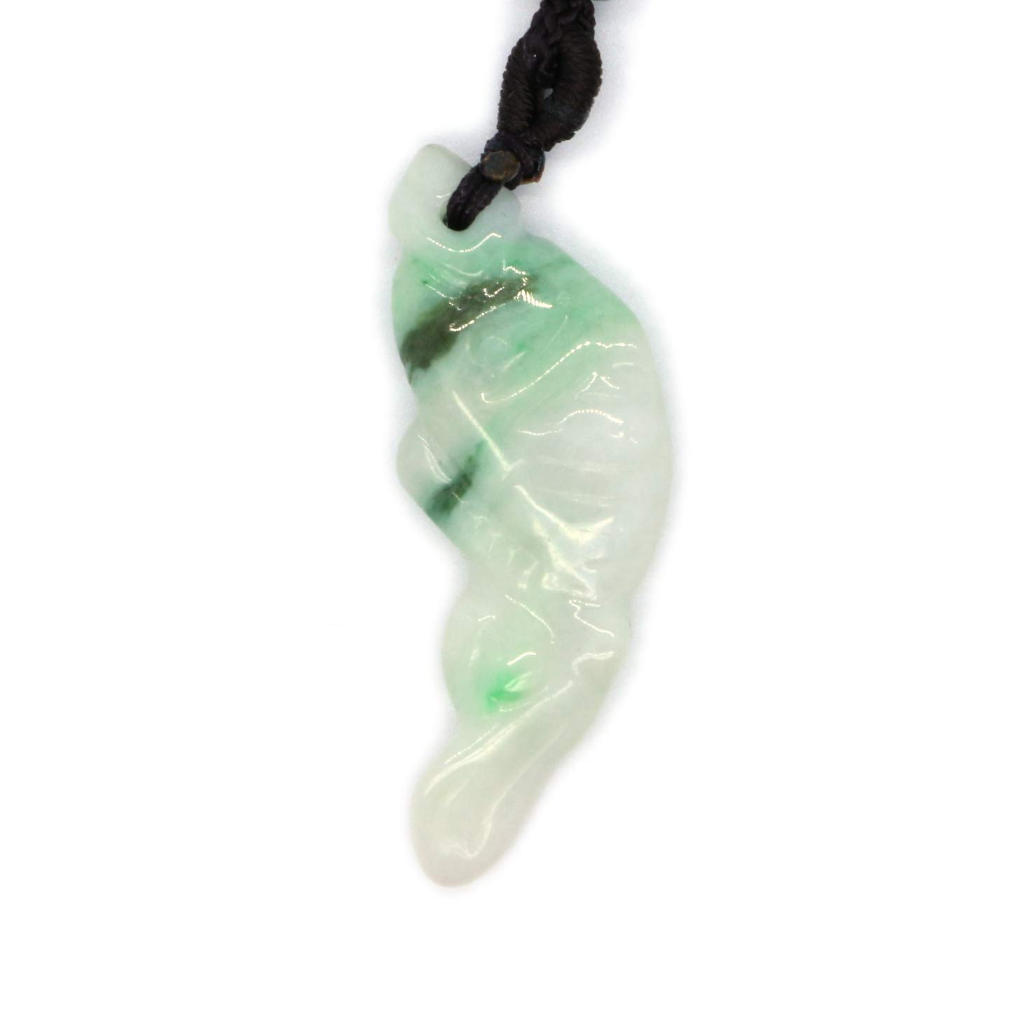 Pendentif en jadéite type A poisson éviter contrefaçons jade authentique - 8
