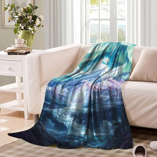 Couverture dragon 180x200 cm douce et chaude pour cocooning