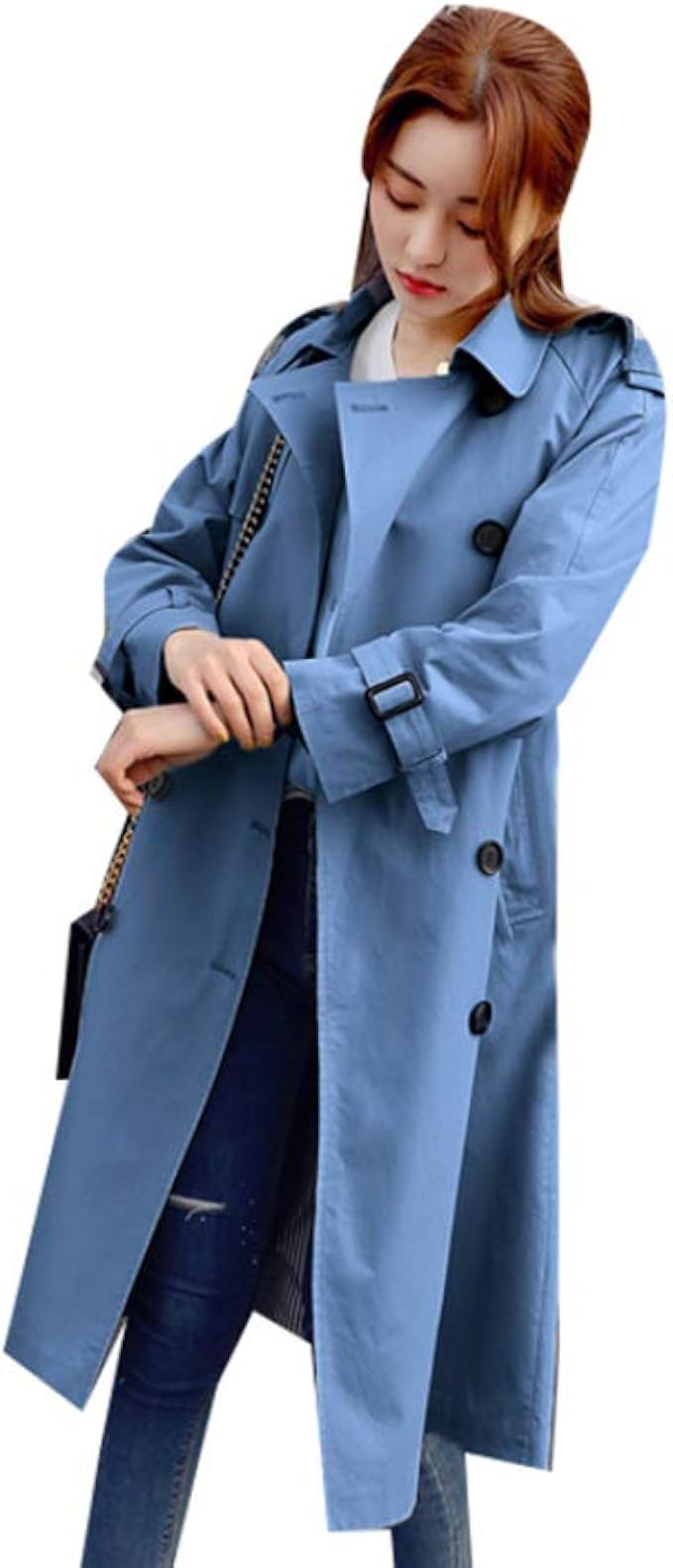 Amazon トレンチコート レディース 取り外しライナー付コート 大きいサイズ 撥水 40代 エレガント ブルーブラック 紺碧 紺色 ベージュ ロング ブランド 上品 通勤 Xl 秋コート トレンチ レインコート スプリングコート 春コート コート ジャケット 通販