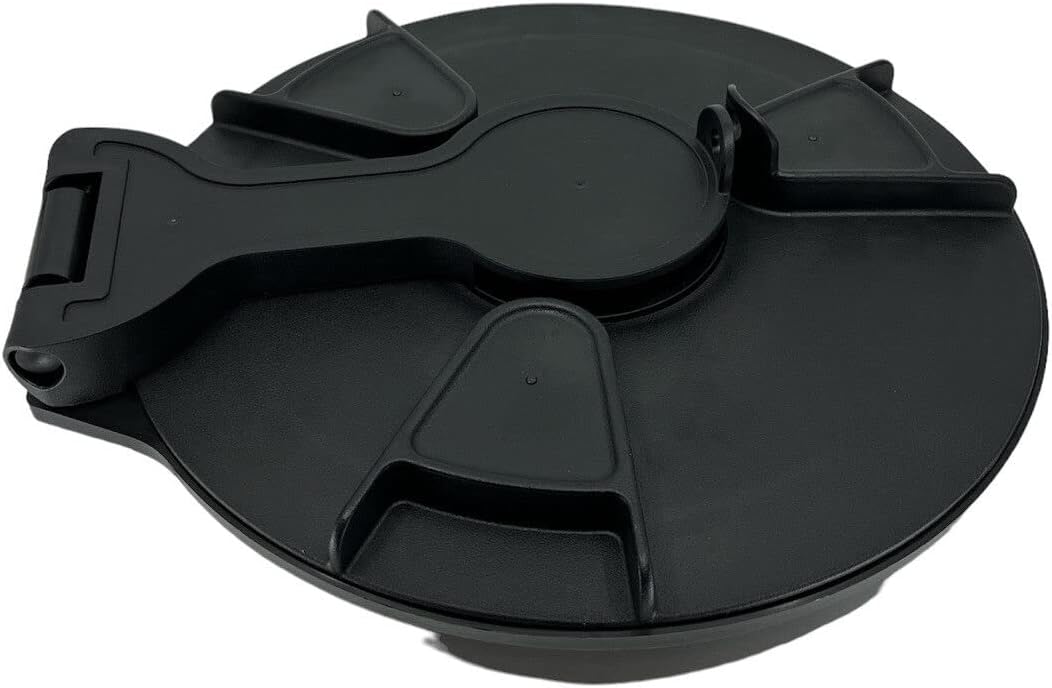 Hypro TL12-0006 12" Twist Lock Polypropylene Hinged Labyrinth Lid With Vent