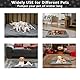 Haustier Heizkissen für Katzen Hunde, 45 * 70cm, 5 einstellbare Timer und 6 einstellbare Temperaturen, Haustier-Heizmatte, wasserdicht, ideal für Welpen/Hunde/Katzen/Kaninchen