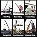 Cargo Lifting Net, Flat Polyester Sling Hoisting Net 15cm Square Mesh Tear Resistance Safety Net Straps, Hanging Netting for Construction Rigging Moving Towing Hoisting Work Gear (3.3x3.3ft, Orange)