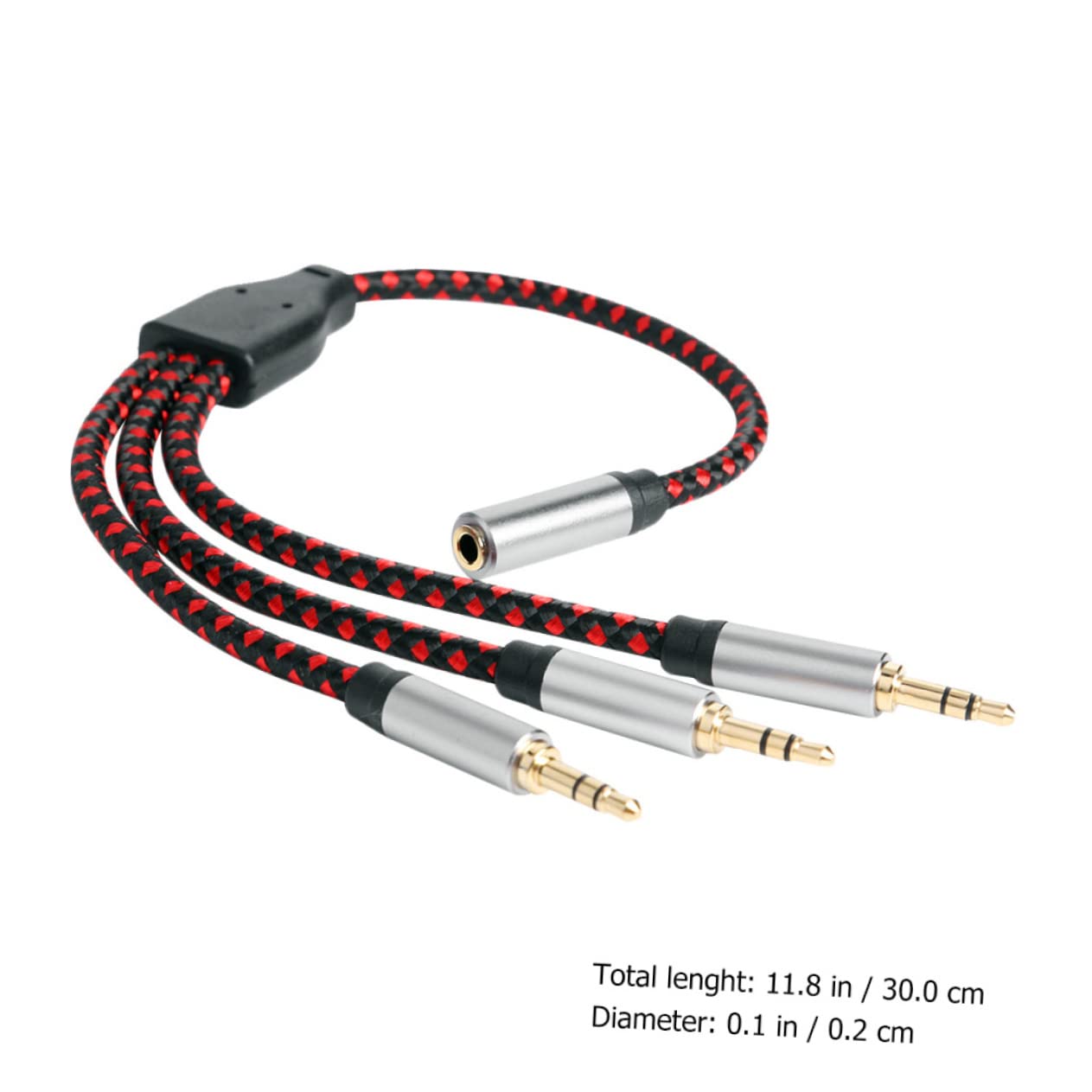 DOITOOL 3stücke Audio Kabel Splitter Hochwertige Verbindung Für Mikrofon Und Lautsprecher Kompatibilität Für Smartphones Tablets Und Langlebiges Mit Vergoldeten Anschlüssen