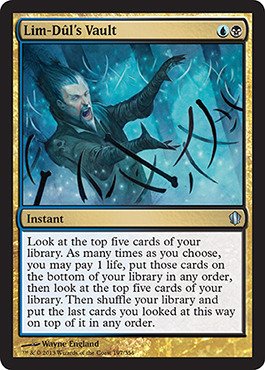 Magic The Gathering – Cripta Di LIM-Dûl (LIM-Dul's Vault) – Commander 2013 (C13) – Rara Non Comune - 2