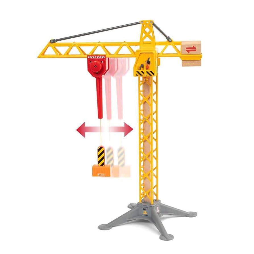 BRIO 33835 Construction Crane With Lights | Premium