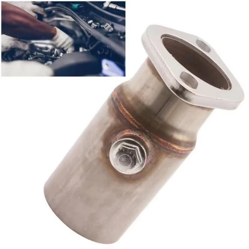 Tubo In Acciaio Inox Da 3" A Flangia Riduttrice Da 2,5" A 2 Bulloni Senza Tappo O2, Parti Di Scarico Per Downpipe, 1 Pezzo Tubo Di Scarico Auto