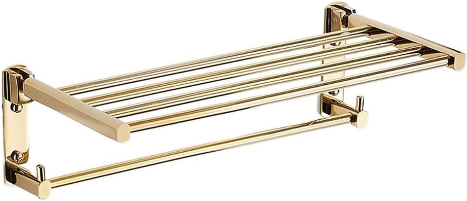 All Copper Towel Rack, Non Perforated Bathroom Storage