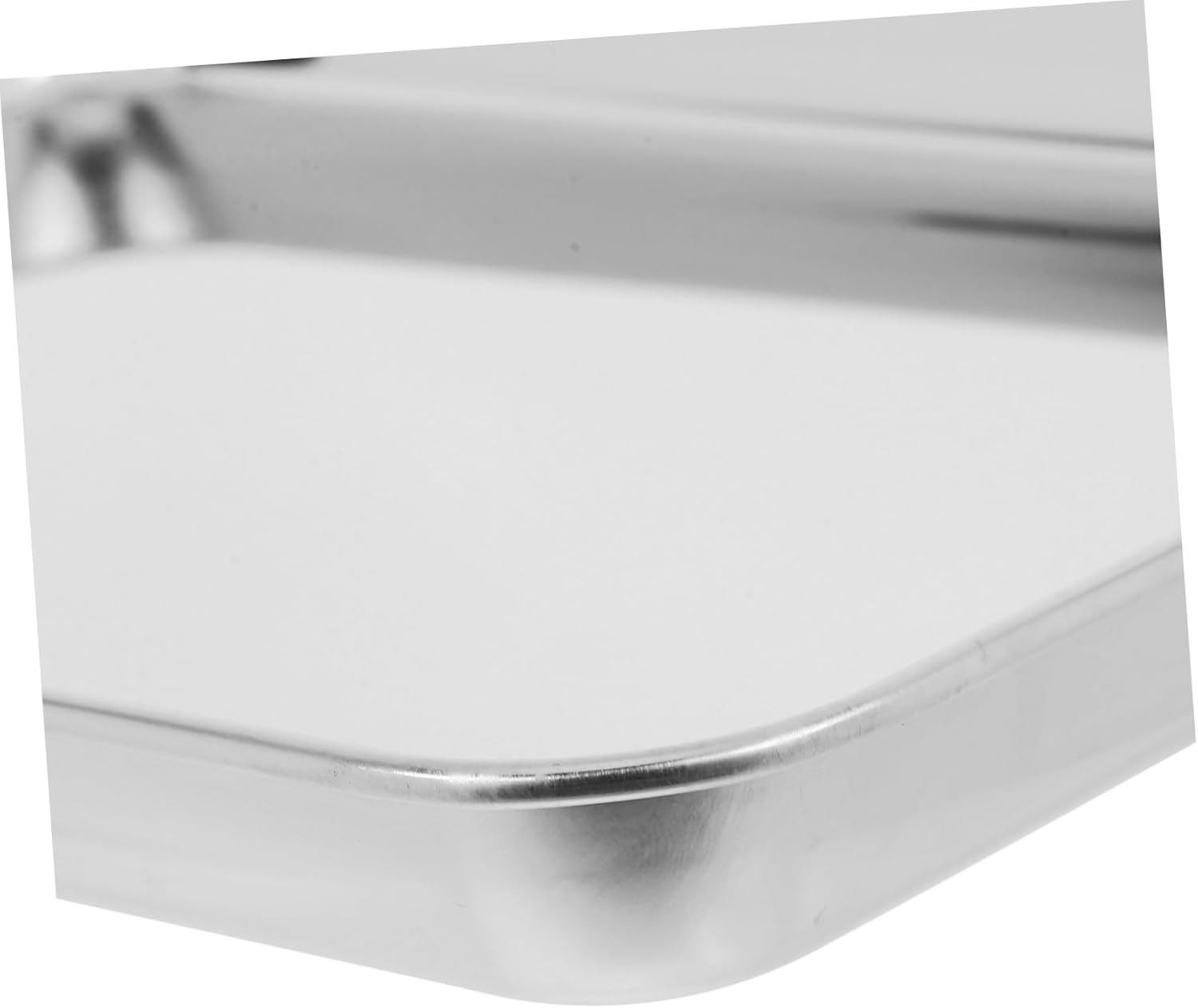 3-Piece Toaster Oven Baking Tray Set Compact Non-Stick Stainless Steel Roasting Pans 8x10.5x1 inches Dishwasher Safe for Baking Cookies and Pies