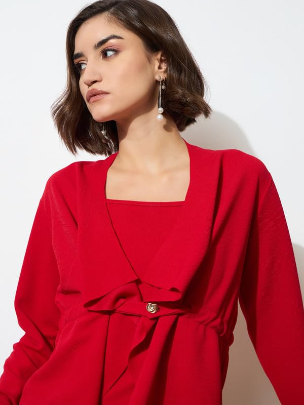 Image of barcino Black Strappy Bodycon Dress with Shrug