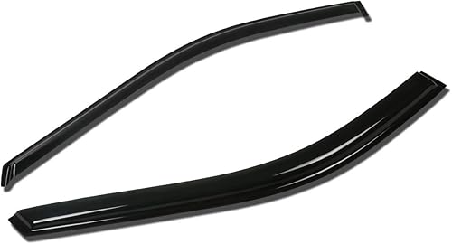 DNA MOTORING WVS-022 - Deflector de visera de ventilación de humo oscuro, 2 piezas