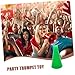 BESTonZON 4pcs Cheer Megaphone Loudspeaker Party Noisemakers for Soccer Matches School Events Weddings and Year Celebrations Fun Sports Favors