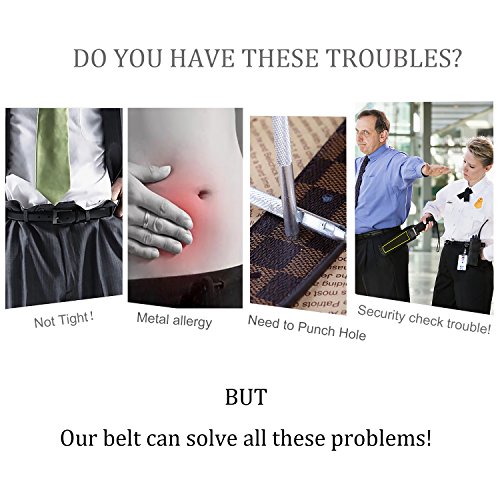 SUOSDEY Women Invisible Belt, Comfortable Adjustable Stretch No Show Belt with Flat Buckle3