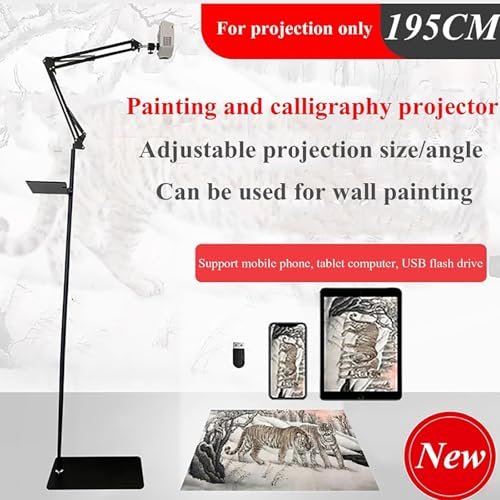 Proiettore artistico intelligente per disegno, misura e angolazione regolabili, compatibile con più dispositivi, ideale per artisti e principianti