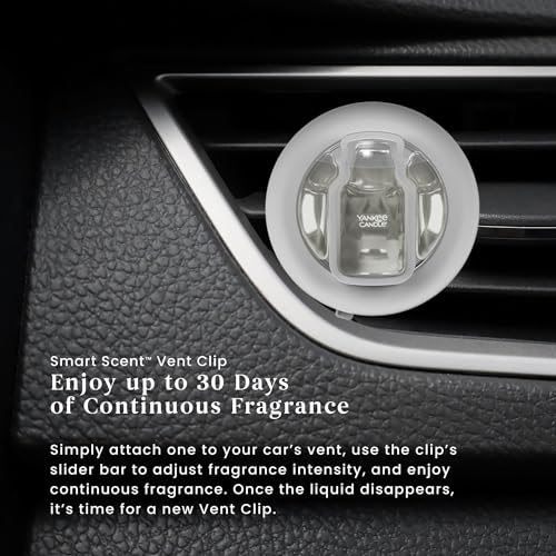 Image of Yankee Candle Smart Scent Vent Clip Car Air Freshener, Adjustable Fragrance Strength, Long Lasting Up to 30 Days, Odor Neutralizing Car Fragrance, Iced Berry Lemonade (Pack of 4)