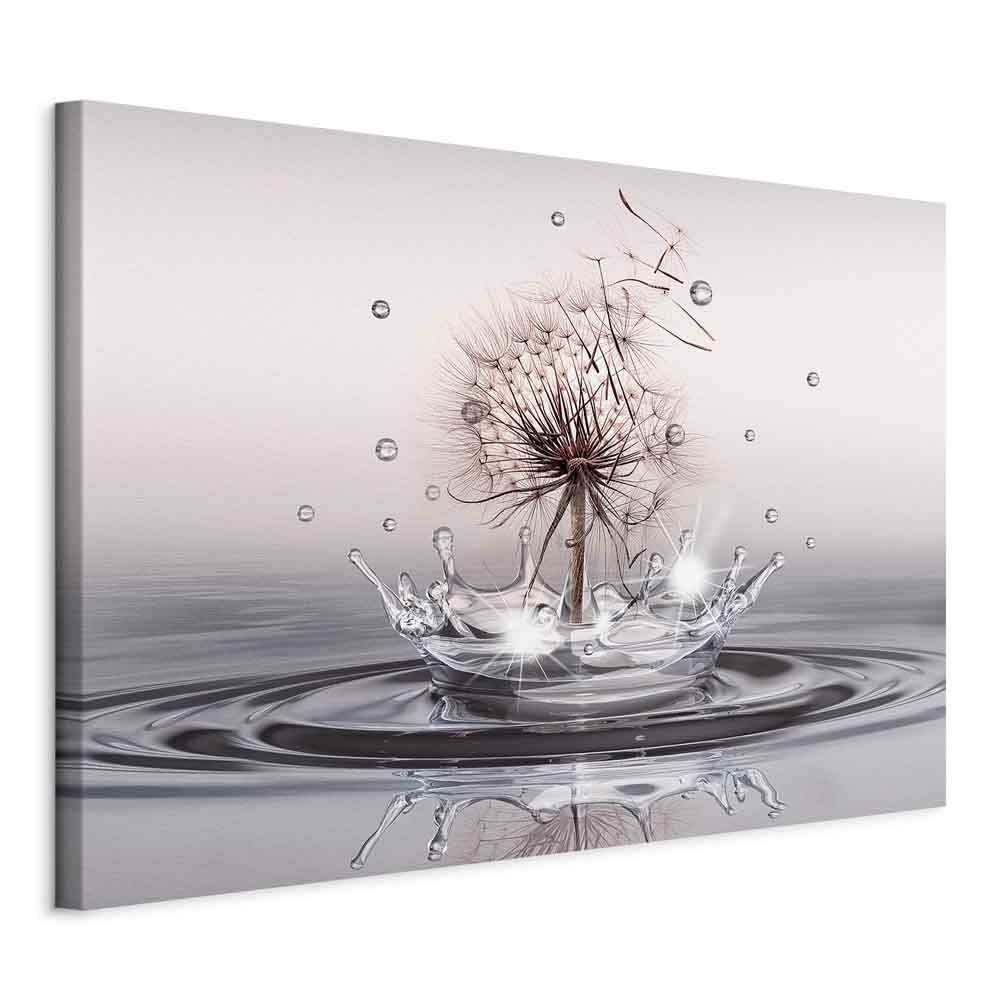 murando Cuadro en Lienzo Diente de leon 120x80 cm Impresión de 1 Pieza Material Tejido no Tejido Impresión Artística Imagen Gráfica Decoracion de Pared – Flores Abstracto Naturaleza b-C-0733-b-a