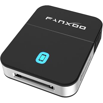 Fanxoo DockPro 30-Pin Bluetooth Adapter 5.3 Audio Compatible with 30-Pin to Lightning iPod iPhone Docking Station Receiver (B