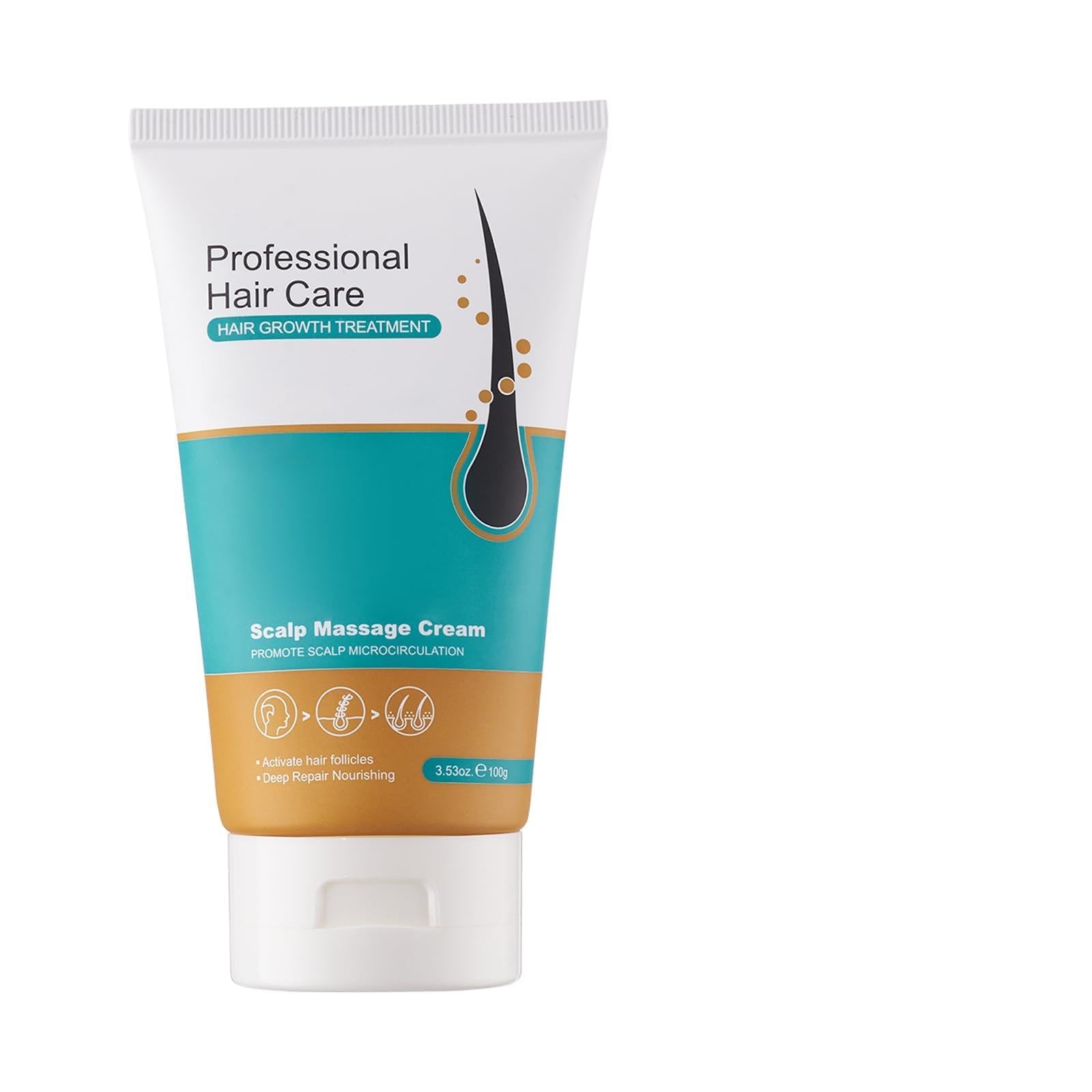 100g Alopécie Crème De Réparation,Crème De massage du cuir chevelu,Cheveux Épais,L'effet d'épaississement pour les cheveux,réduit la perte de cheveux,les soins du cuir chevelu